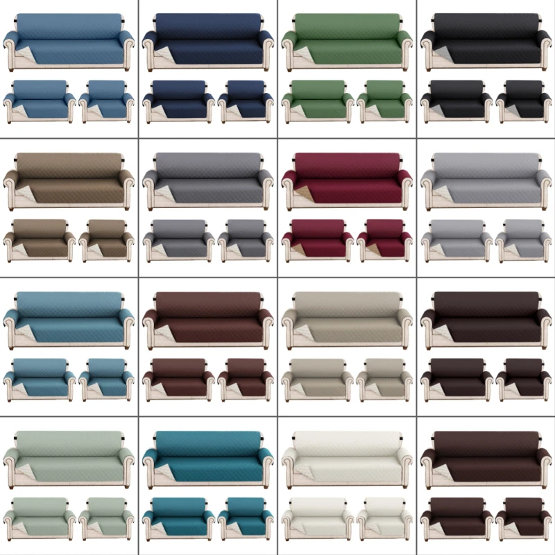 1/2/3/4Seater Waterproof Pet-Friendly Sofa Cover with Diamond Pattern Design Easy Clean Slipcover for Living Room Office Decor