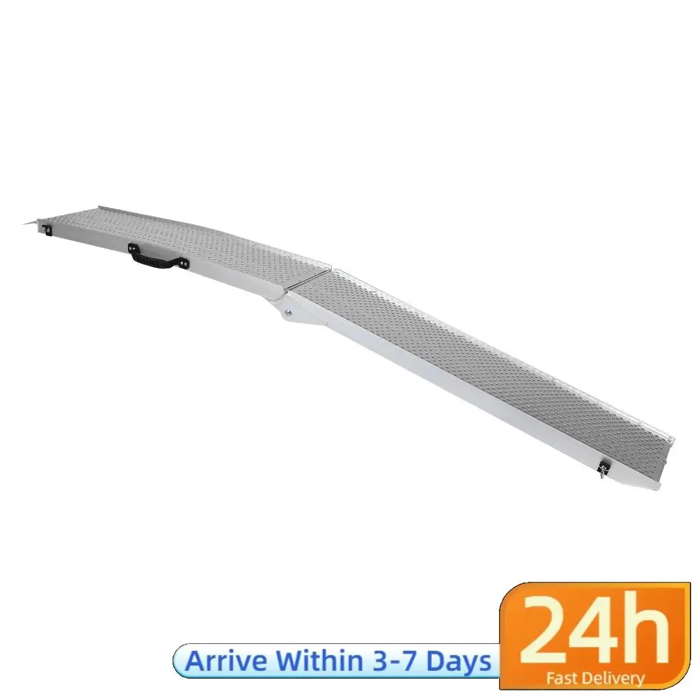 

2Pcs 85inch Aluminum Folding Loading Ramps Foldable Truck Loading Ramps for Motorcycles Lawn Mowers UTVs and More