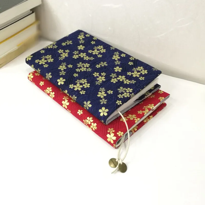 A5 Notebook Book Cover A6 Journal Book Sleeve Diary Hobo Protective Case Blue Cloth Book Skin Journal B Book