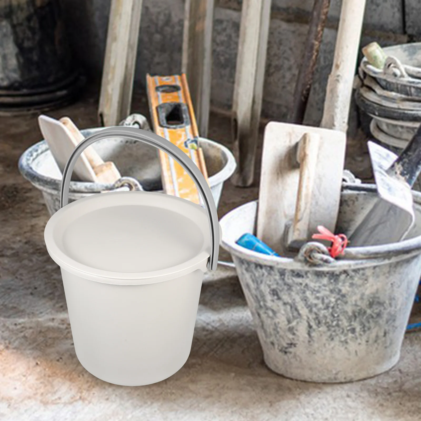 

1 Set 20L Portable Plastic Water Bucket Large Capacity Multipurpose Storage Container For Laundry Bath Cleaning Pail