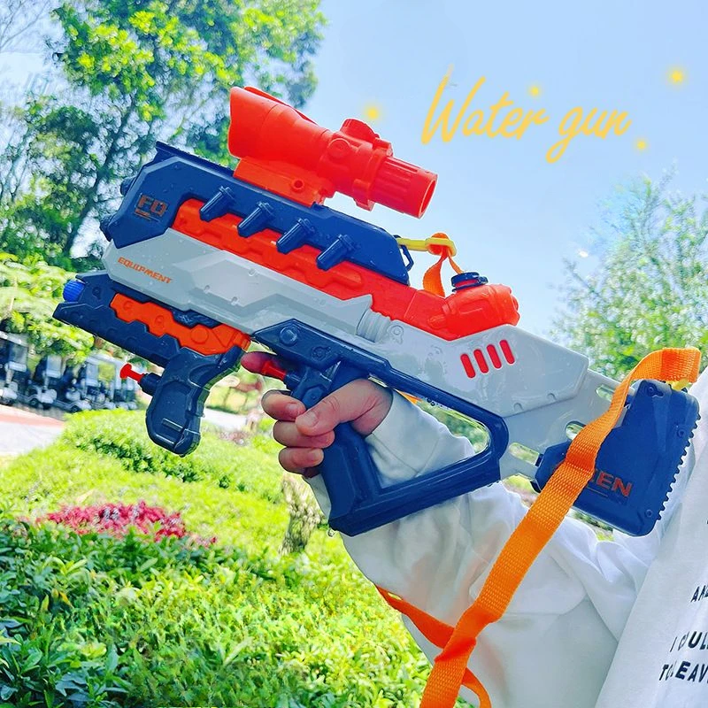Pistolet à eau déformable à trois buses pour enfants, jouets d'extérieur, plage, piscine, jeu de combat, pistolet à eau d'été pour enfants, garçon et fille, cadeau