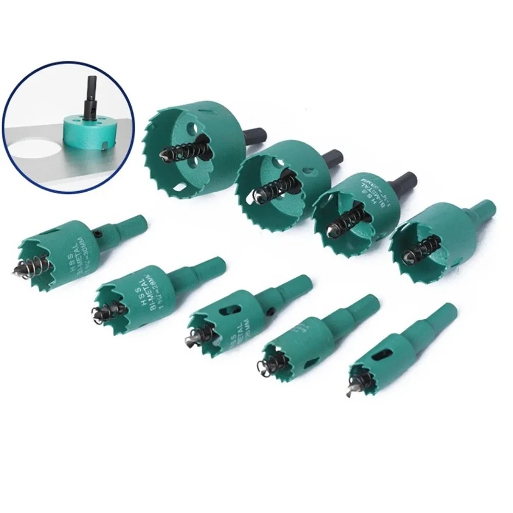 16-50mm Bimetal Wood Hole Saw Drill Bit HSS 2 Woodworking Tools For Plasterboard Bimetal Hole Saw