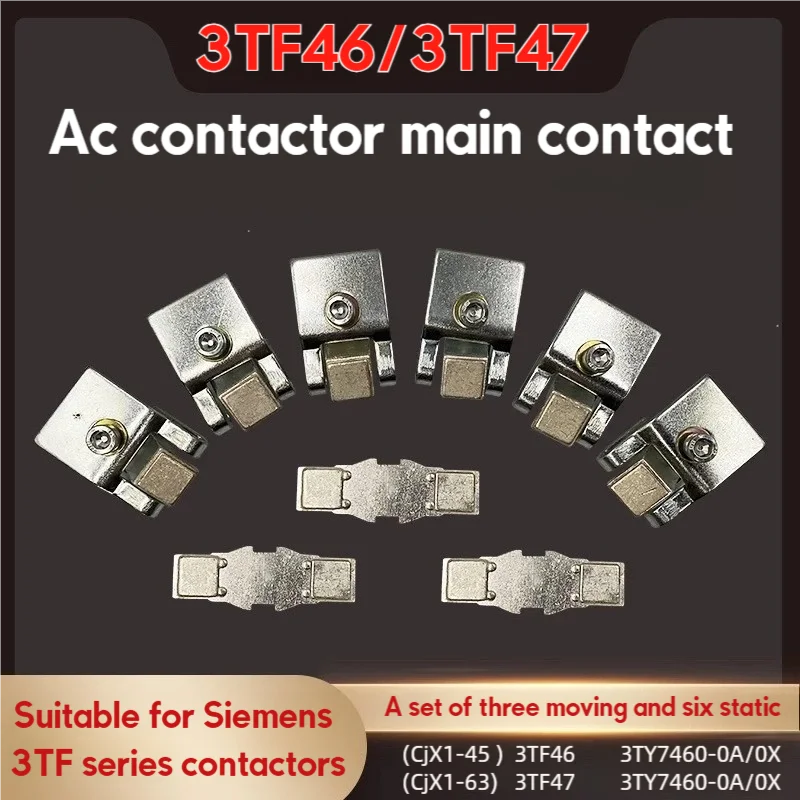 

3Tf46 3Tf47 Ac Contactor Accessories Main Contacts Contactor Contacts Pure Silver Main Contacts Contacts Siemens-Specific