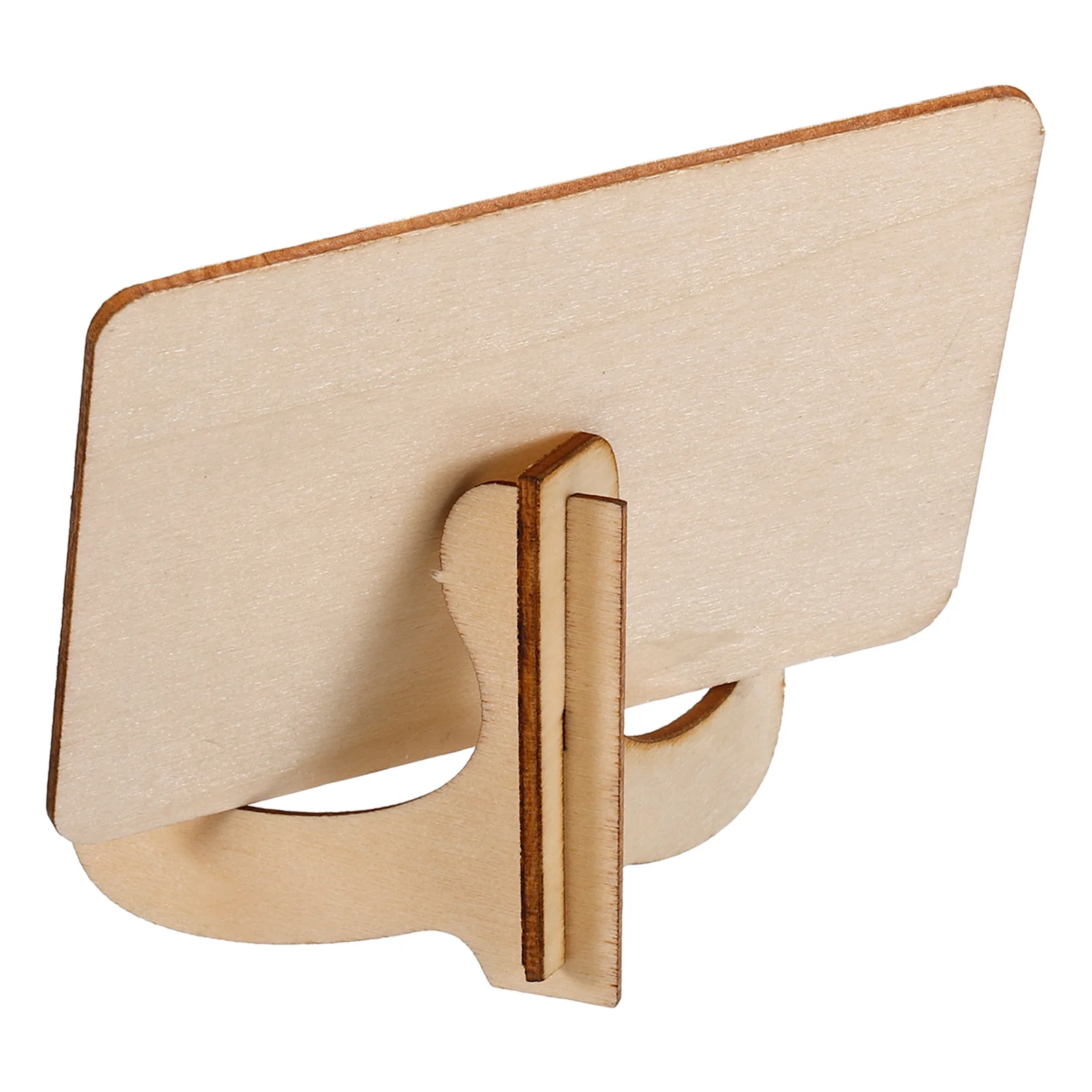 5Pcs Mini Chalkboard Signs Small Blackboard Labels with Stand Wooden Square Board Message Signs for Food Buffets Wedding Party