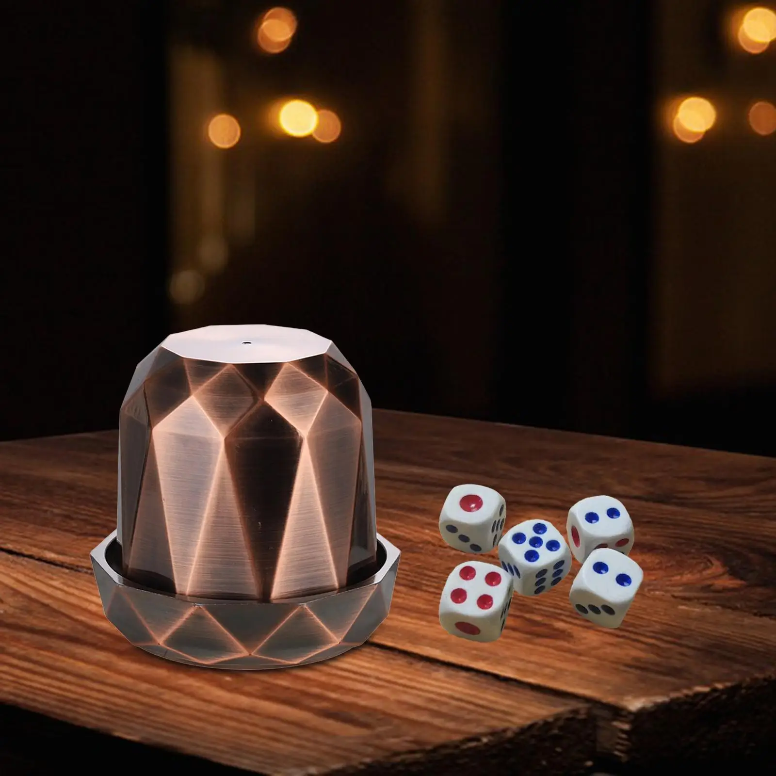 Dobbelstenen Spelletjes Cup Dobbelstenen Shaked Cup Comfortabele Praktische Familie Dobbelstenen Spelletjes met 5 Dobbelstenen Hand Gevoel Dobbelstenen Cup Set voor Thuis Bar