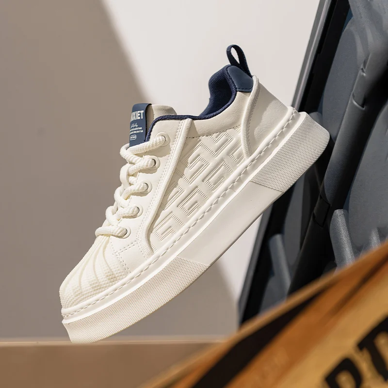 

Sports and leisure shoes, men's shoes, marathon oversized air cushioned shoes, fly woven all season rubber, wear-resistant, anti