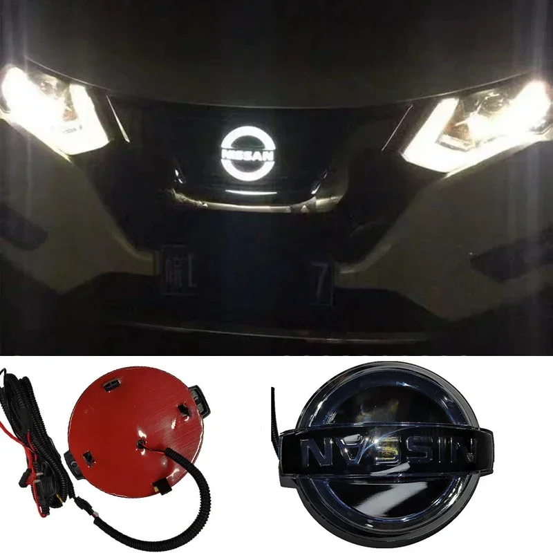 4D Dynamic Streamer Car Led Logo Light for Nissan Qashqai Teana X Trail T32 Patrol TERRA Badge Sticker Emblem Auto Accessories