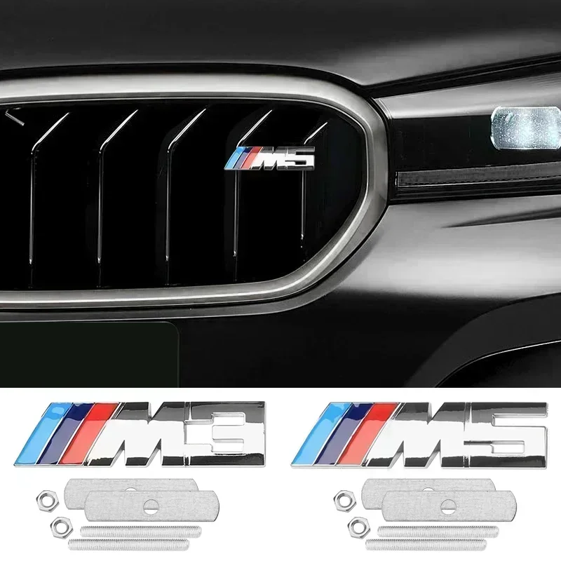 

1pcs Car Front Grille Badge Emblem Grill Auto Gadget For Bmw M M3 M5 X3 X5 X6 E30 E90 M3 E84 E83 F25 E91 E60 F15 F16 E70 F30