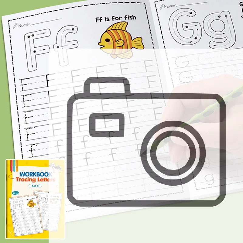 

26 Alphabet Practicing Uppercase And Lowercase Letters English Coloring Book Pen Control Training Handwriting Practice Book