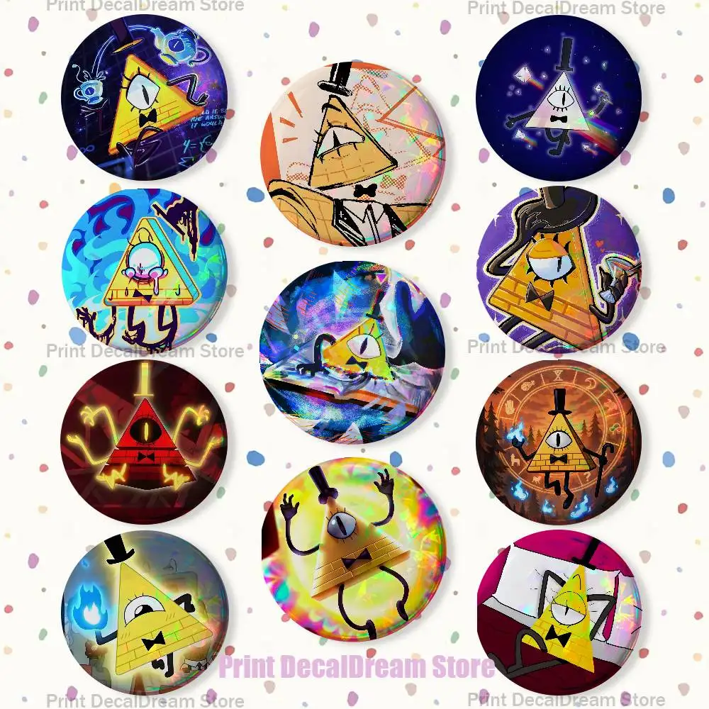 Cipher The B-Book Of B-Bill Badges Creative Tinplate Button Pins Brooch Creative Quotes Badge Clothes Backpack Jewelry Gift