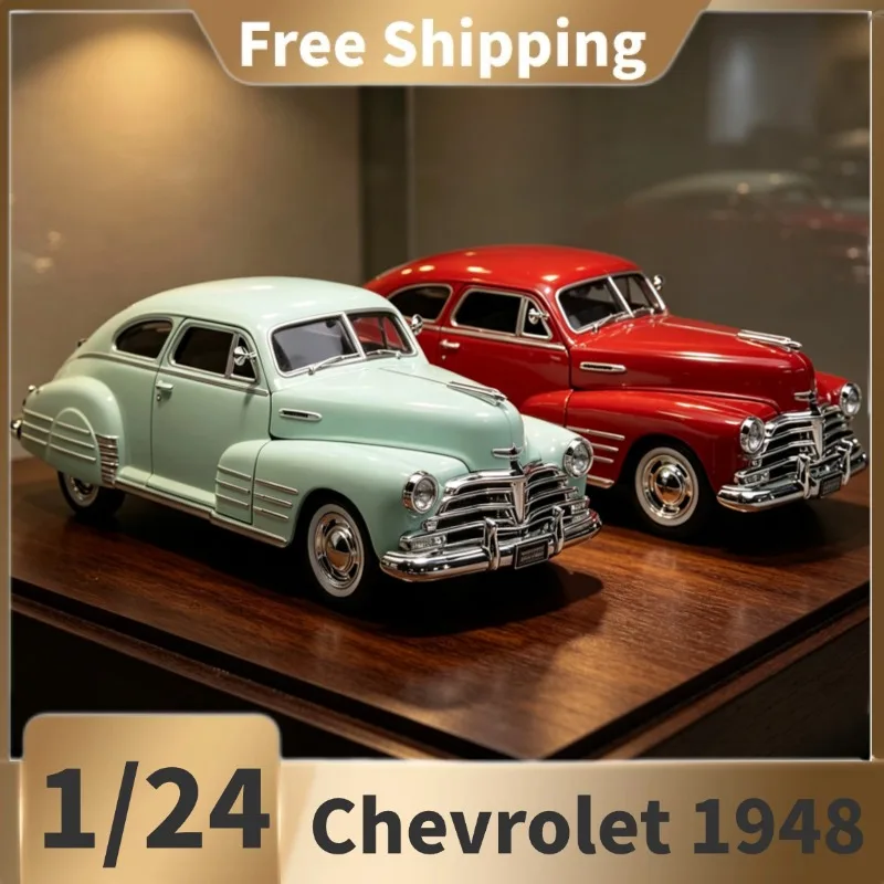 （In Stock）Maisto, 1:24 Chevrolet 1948 Fleetline Aerosedan Simulation Alloy Car Model, for Collection and Display