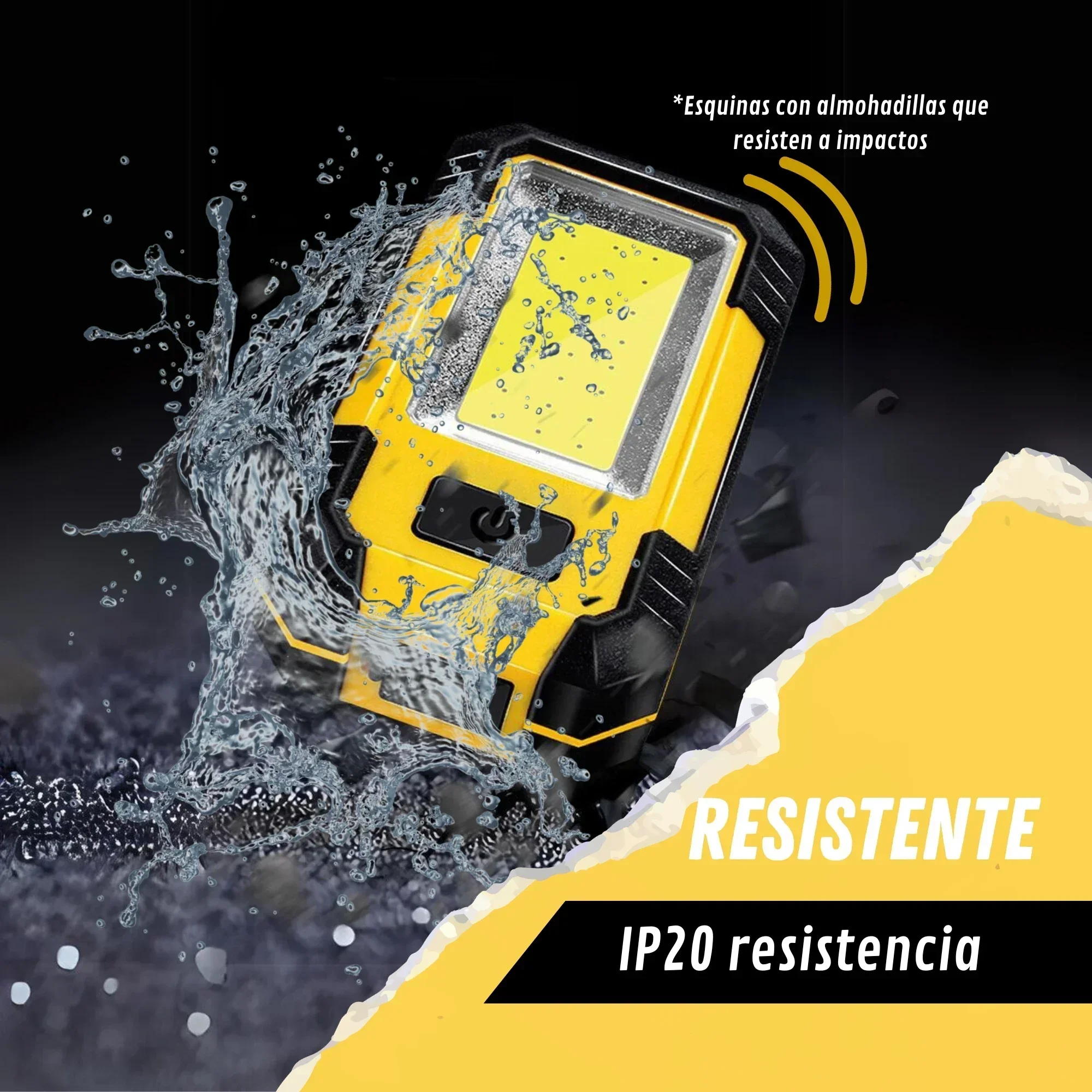 KDULIT 4000MaH Rechargeable LED COB Work Light Super Bright Flashlight with Magnetic Outdoor Emergency Power Bank Lantern