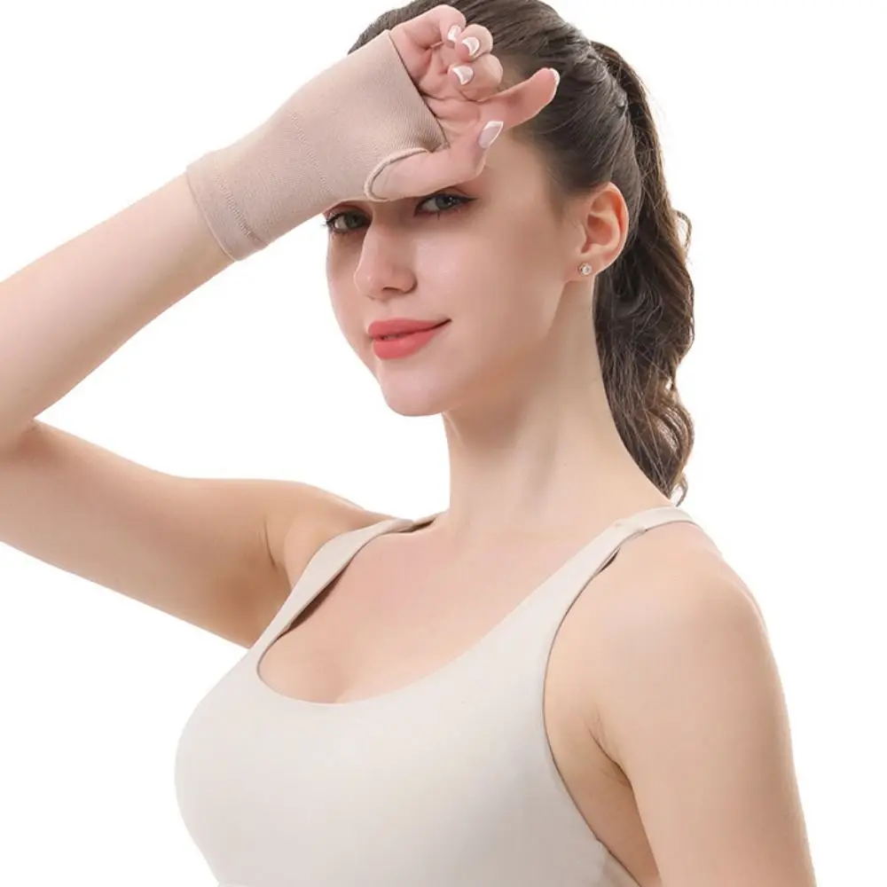Polyurethane Fibre Wrist Protector Bands Breathable Elastic Wrist Brace Sweat-absorbing Anti Sprain Wristband Fatigue Relieve