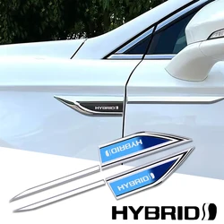 2pcs car accessory Side Doors Blade car stickers for Hybrid Synergy Drive Toyota Prius Camry Rav4 yaris Crown Auris ford