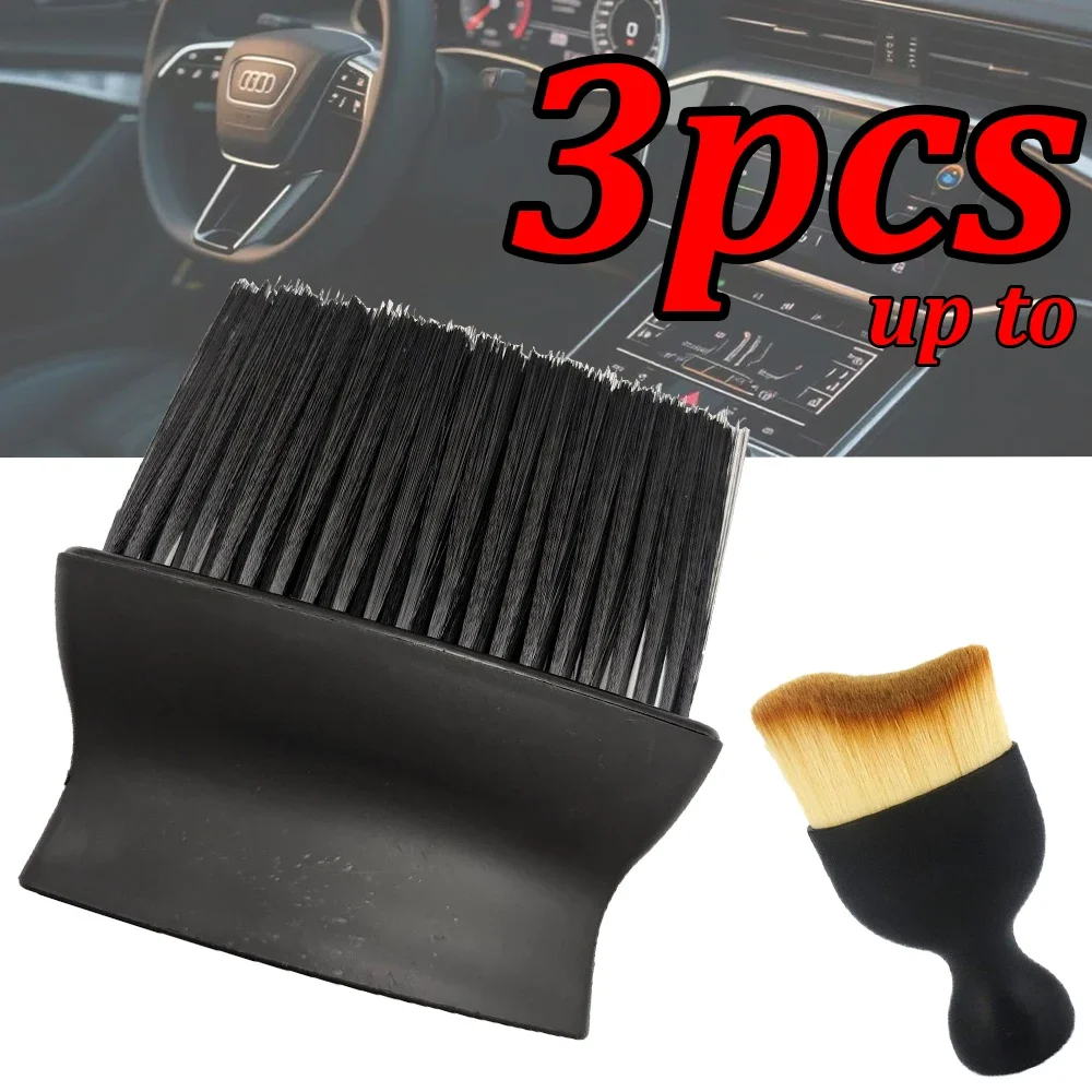 1-3pcs Car Cleaning Brush Interior Air Outlet Cleaning Gap Dust Removal Brush Car Dashboard Multifunctional Dust Removal Tool