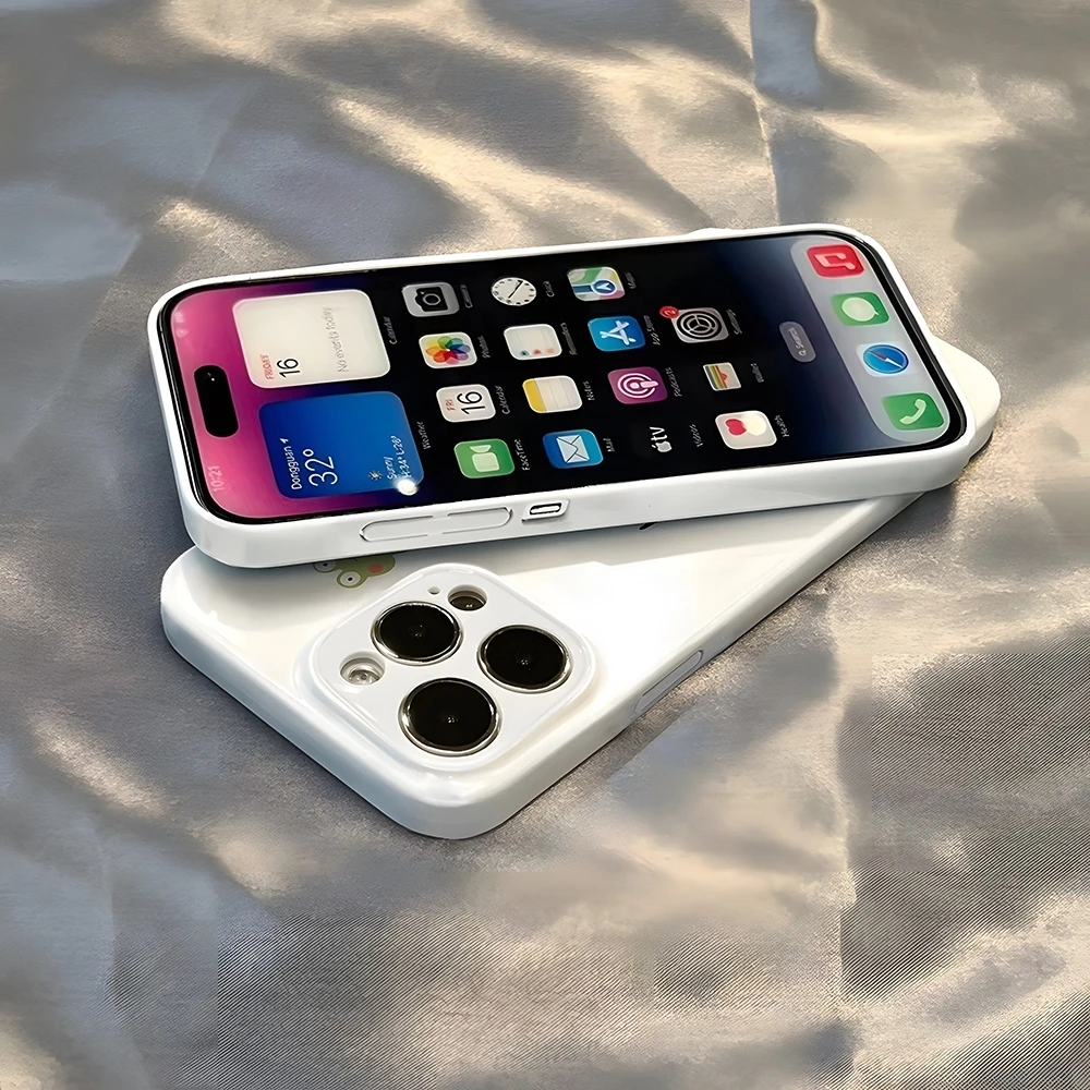 ملفات X أريد أن أصدق حافظة هاتف لهاتف آيفون 16 برو ماكس 15 14 13 12 11 Pro11 Mini 2025 16 غطاء فيلم عالي الدقة لامع