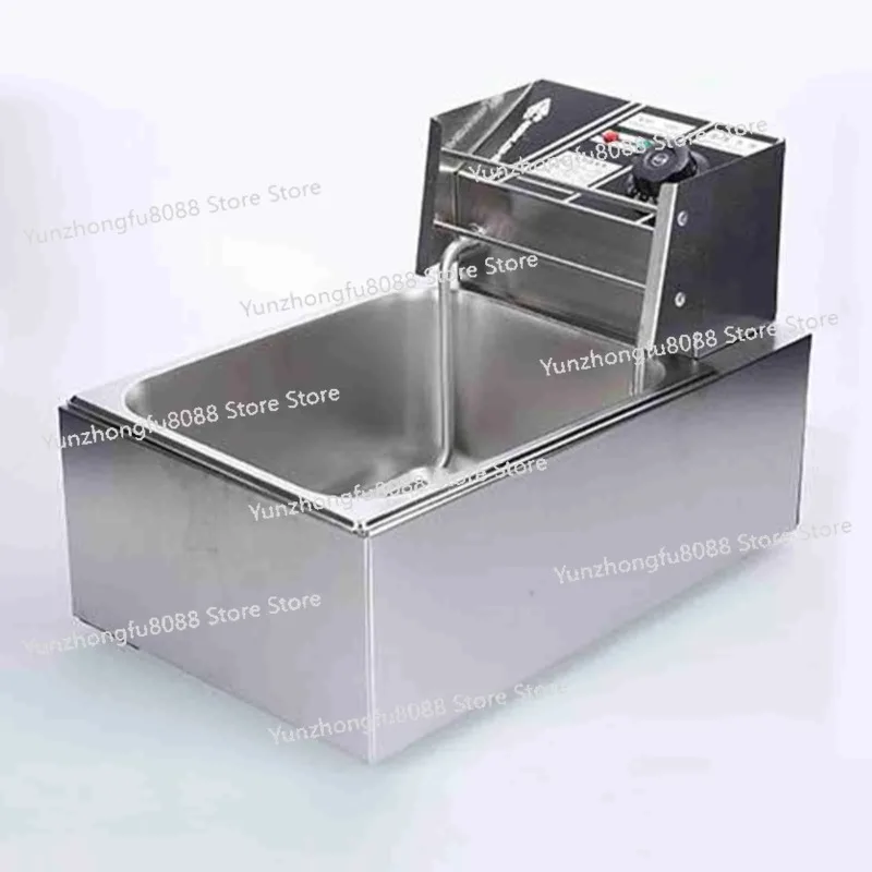 

Многофункциональная электрическая фритюрница 1500 Вт, 6 л, фритюрница большой емкости с корзиной для фильтрации масла для кухни