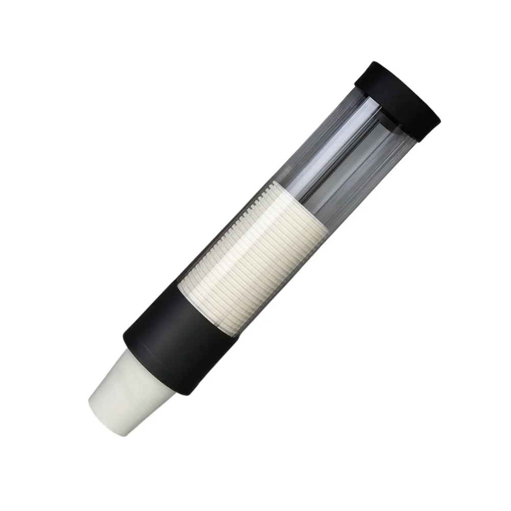 Paper Cup Dispenser with Protective Flip Lid for Dust Free Storage Holds 60 to 80 Cups Suitable for Office Kitchen Bar