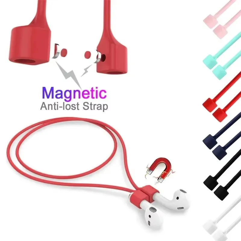 1/5/10pcs Magnetic Wireless Earphone Hanging Rope Cable For Airpods Samsung Buds Plus Wireless Bluetooth Headphone Neck String