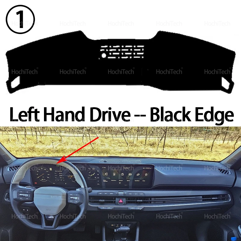 Auto-Armaturenbrett-Abdeckung, rutschfeste Matte, Schutzpolster, Sonnenschutz, Teppich, Teppich, Armaturenbrett-Matte für Kia K4 CL4 LX GT-Line 2024 2025-Present – Detail 9