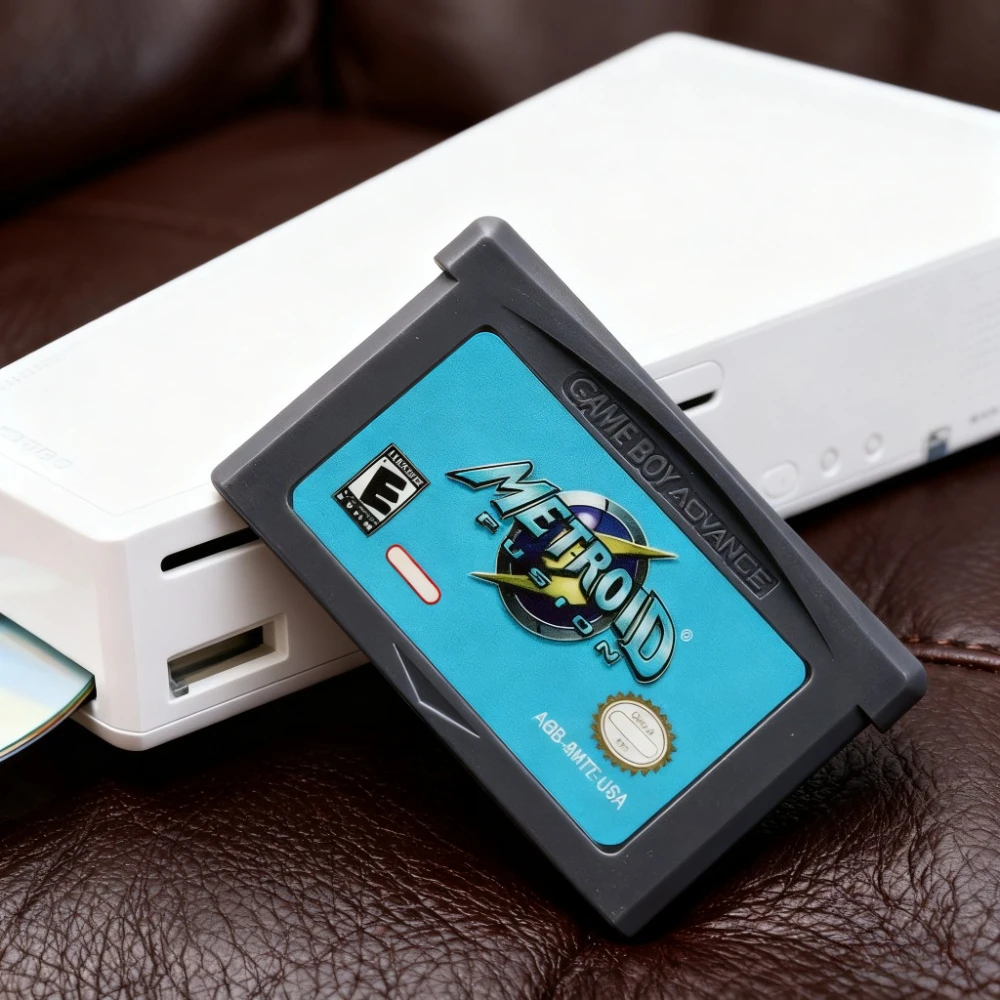 

Metroid Series GBA Game 32-bit Video Game Cartridge Console Card Fusion Zero Mission for GBA NDS USA EUR Version