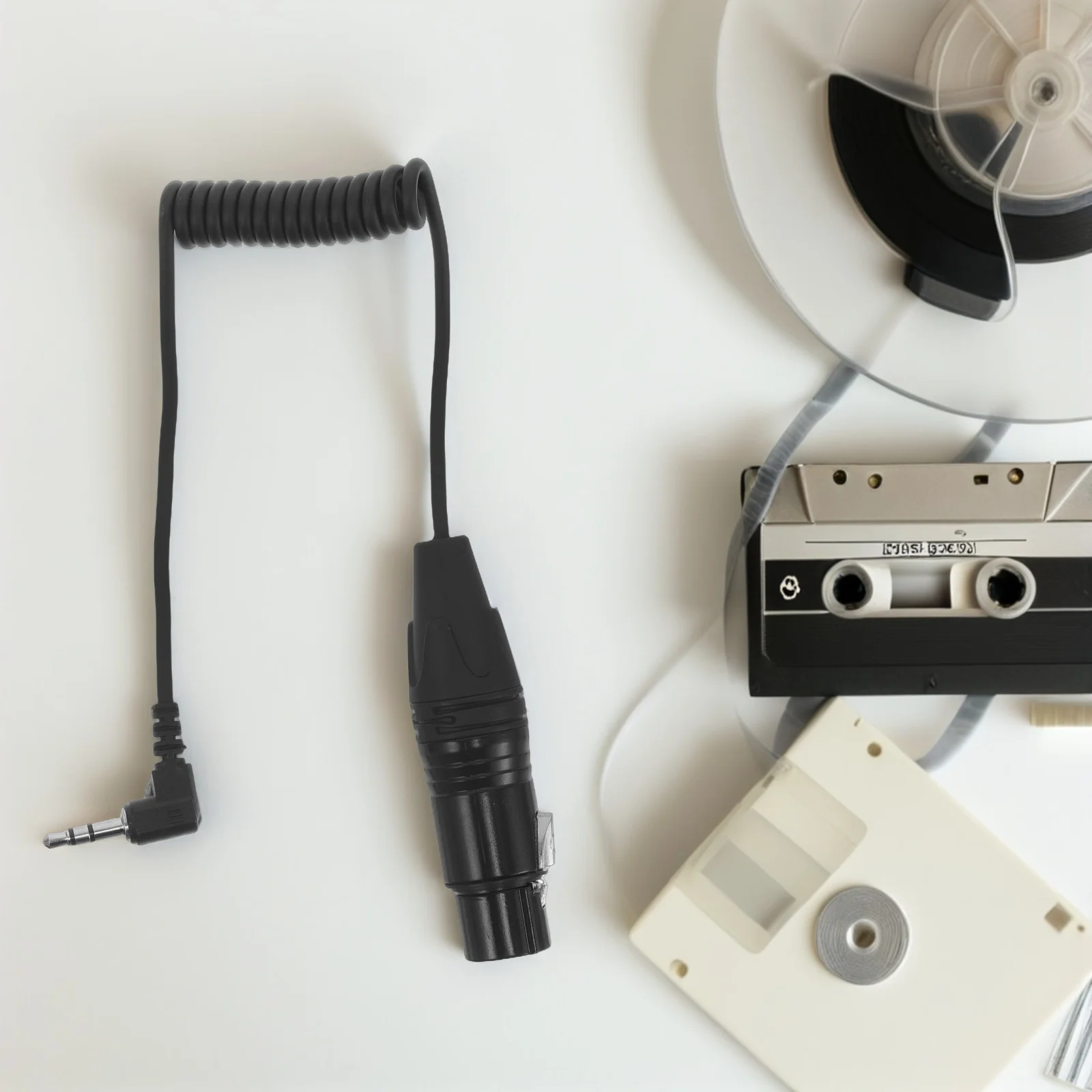 3.5 مللي متر إلى Xlr أنثى الربيع قابل للسحب كابل الميكروفون مرنة متوازنة نقل الصوت سلك الميكروفون لميكروفون الهاتف Mp3 #5