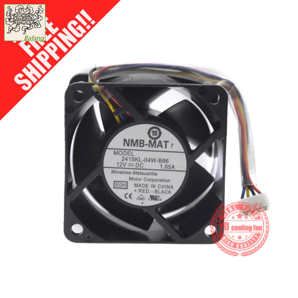

Jinlingge для NMB-MAT Minebea 2415KL-04W-B86 6038 6 см 12 В 1,65 А охлаждающий вентилятор