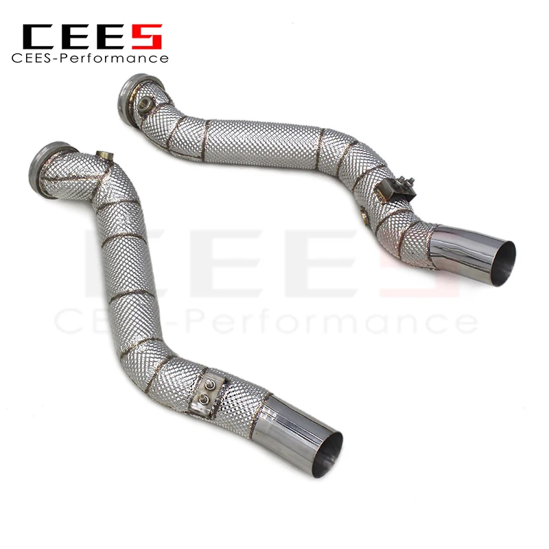 CEES Exhaust Downpipe Catalytic converter For Maserati Quattroporte 3.0T 2013-2016 Catless downpipe without catalyst