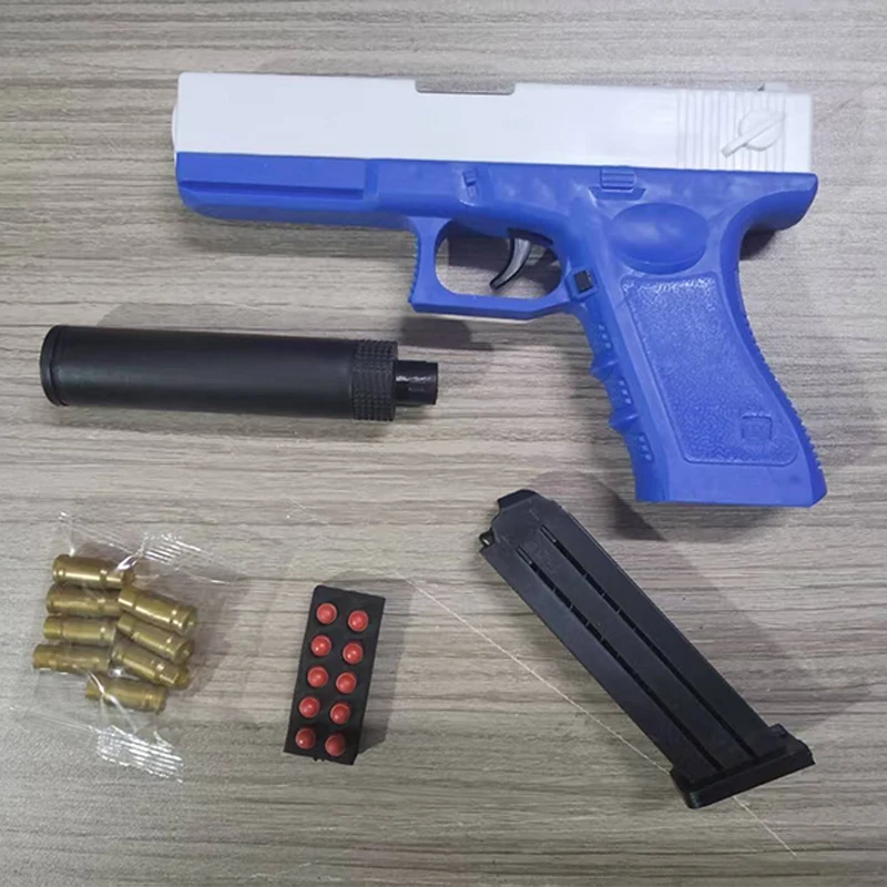

Новейший пистолет для страйкбола с выбросом гильз, стреляющий мягкими пулями, игрушечное оружие для детей, для игр на улице, подарок для мальчиков, 2026 год