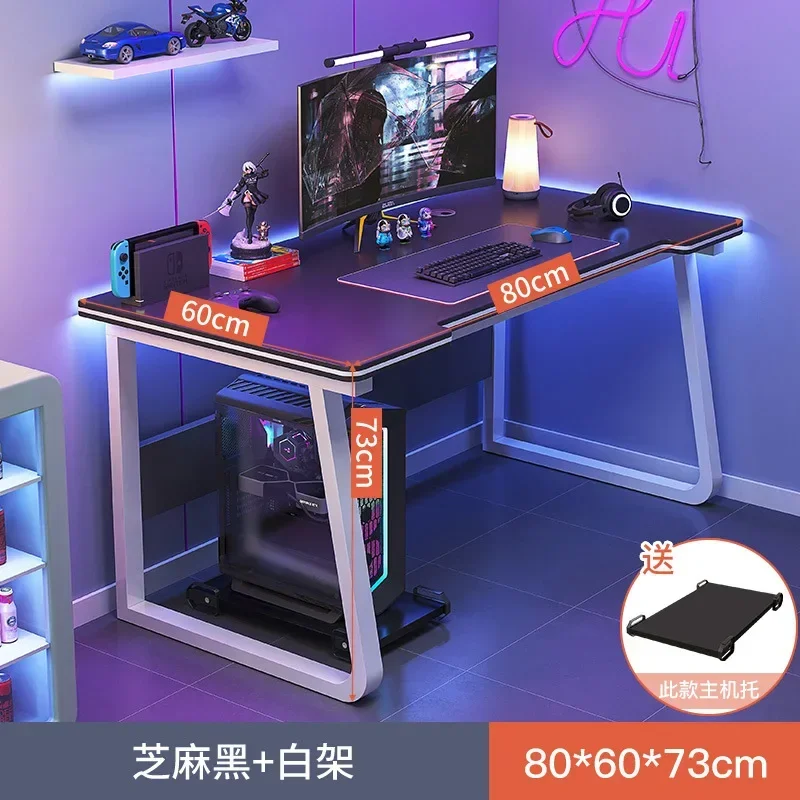 Aoliviya 80/100cm mesa de computador desktop quarto simples e-sports mesa reabastecimento estudo preto mesa de jogos 39.37 polegada