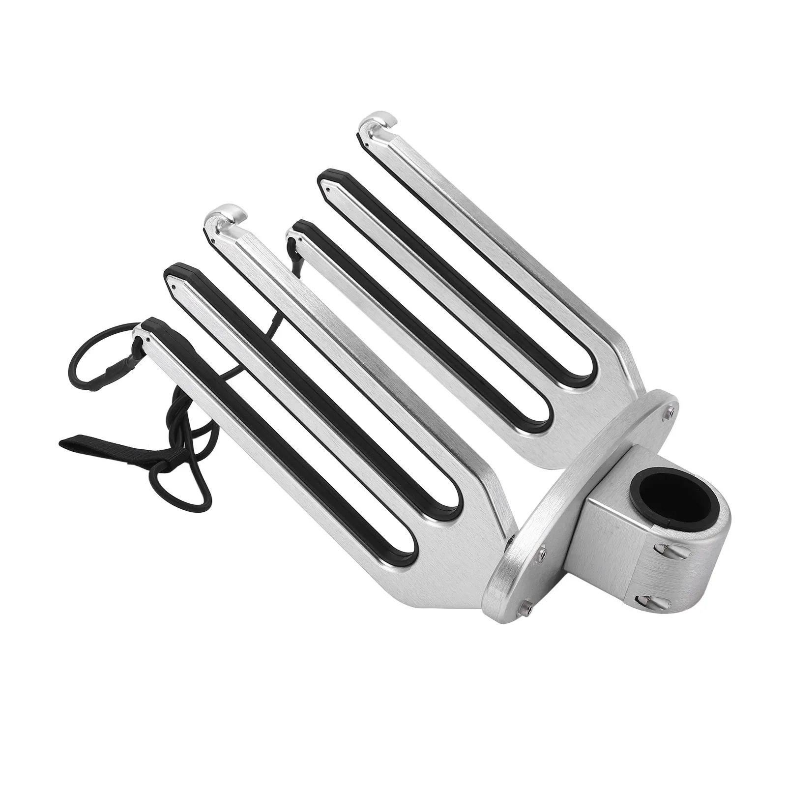 CNC Brushed Aluminum Kneeboard Rack OEM Replacement Adjustable Tower Holder for Boat 48mm-53mm Yacht Sturdy Accessory