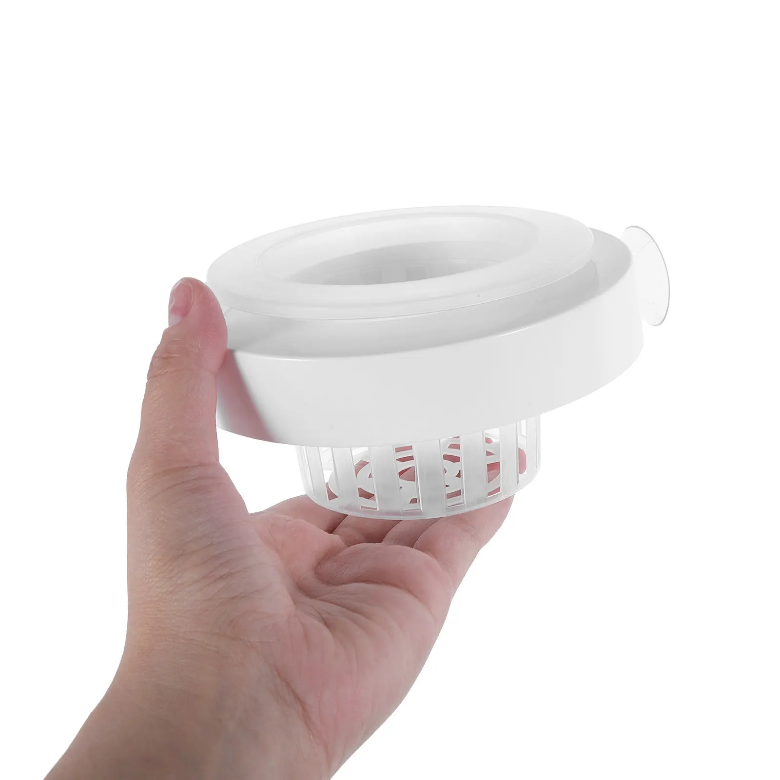 4PCS Floating Aquarium Plant Basket with Suction Cup Aquatic Plant Planting Cup Fish Tank Hydroponic Planter Holder