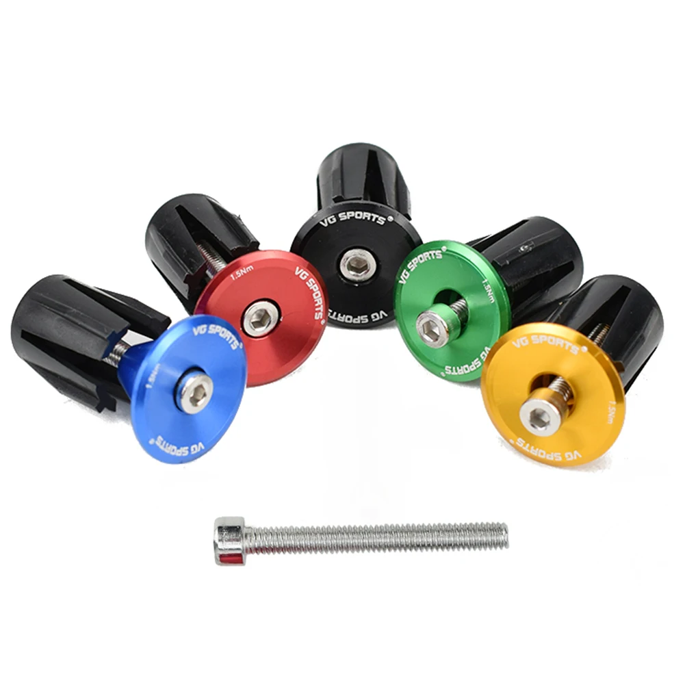 Mountain Bicycle Grip Bar Plug Cap Seatpost Mount Ring Bike Accessories for VG Sports 1 Pair for MTB Bike Handlebar Stopper