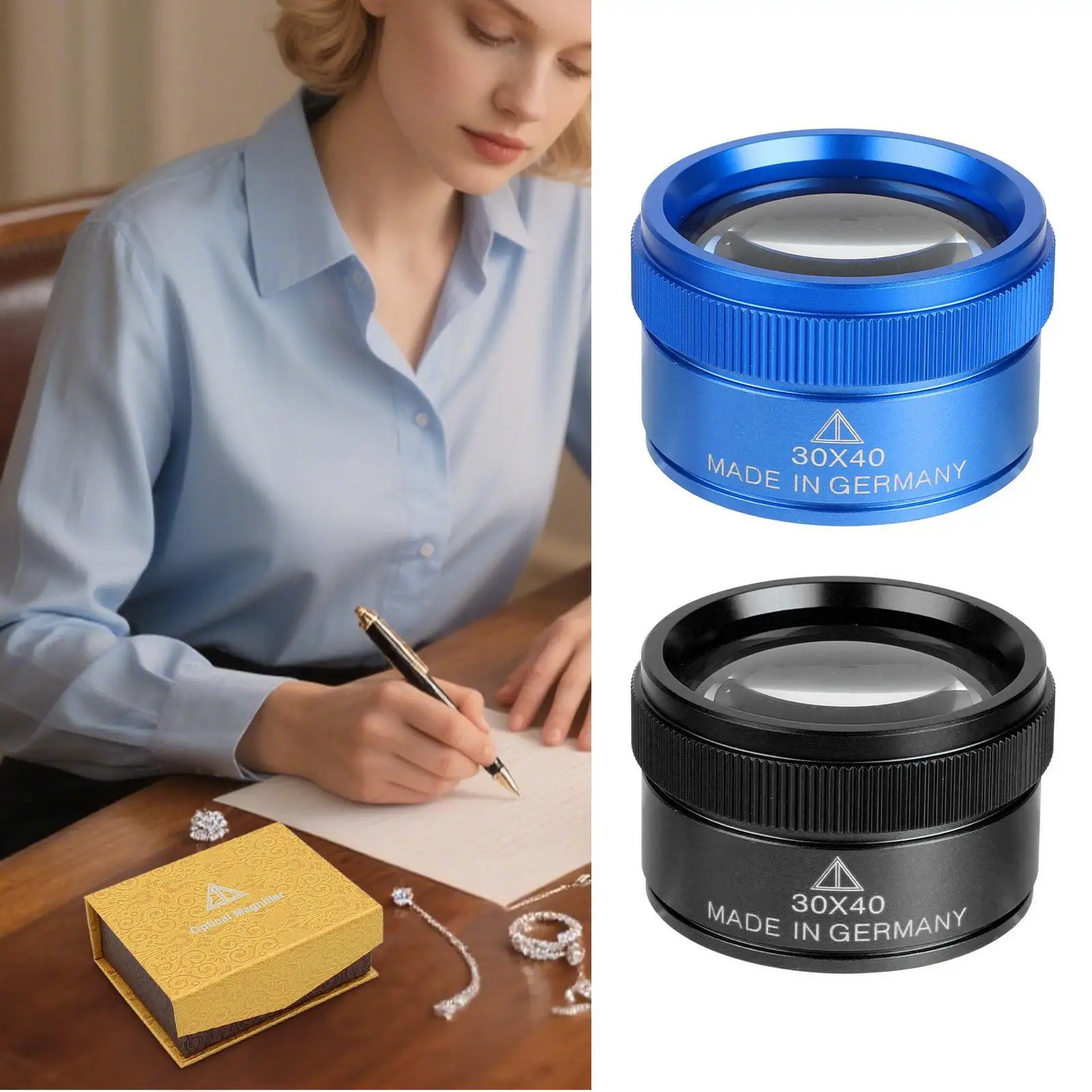 Jewelry Loupe 30X Coin Magnifier Portable Loupe For Electronics Collection Plant Geology Reading Painting Coin Jewelry Work