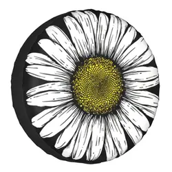 Daisy Flower Spare Wheel Cover Universal for Jeep Hummer 4WD Trailer Custom Tire Protector 14