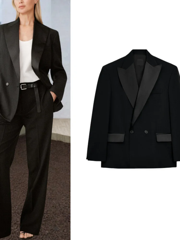 

Модный повседневный женский пиджак с двумя пуговицами, из смесовой хлопковой ткани, для офиса, однотонный, летняя новинка