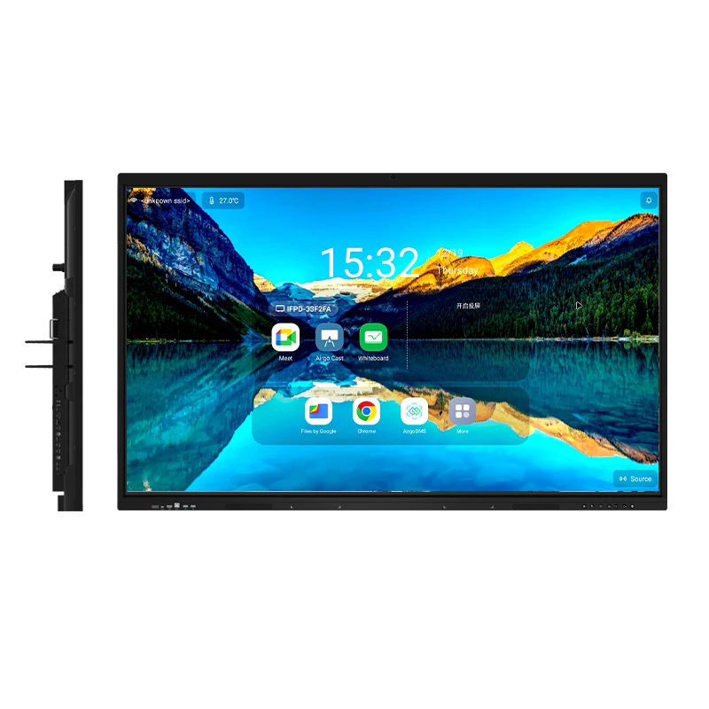 65 Inch Custom Electronic Interactive Whiteboard with 4K Resolution 20 Touch Points Android/Windows IOS