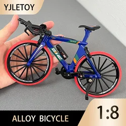 1:8 Mini Model Alloy Bicycle Diecast Decoration Metal Mountain Finger Bmx Bike Simulation Gifts Mini Toys Boy