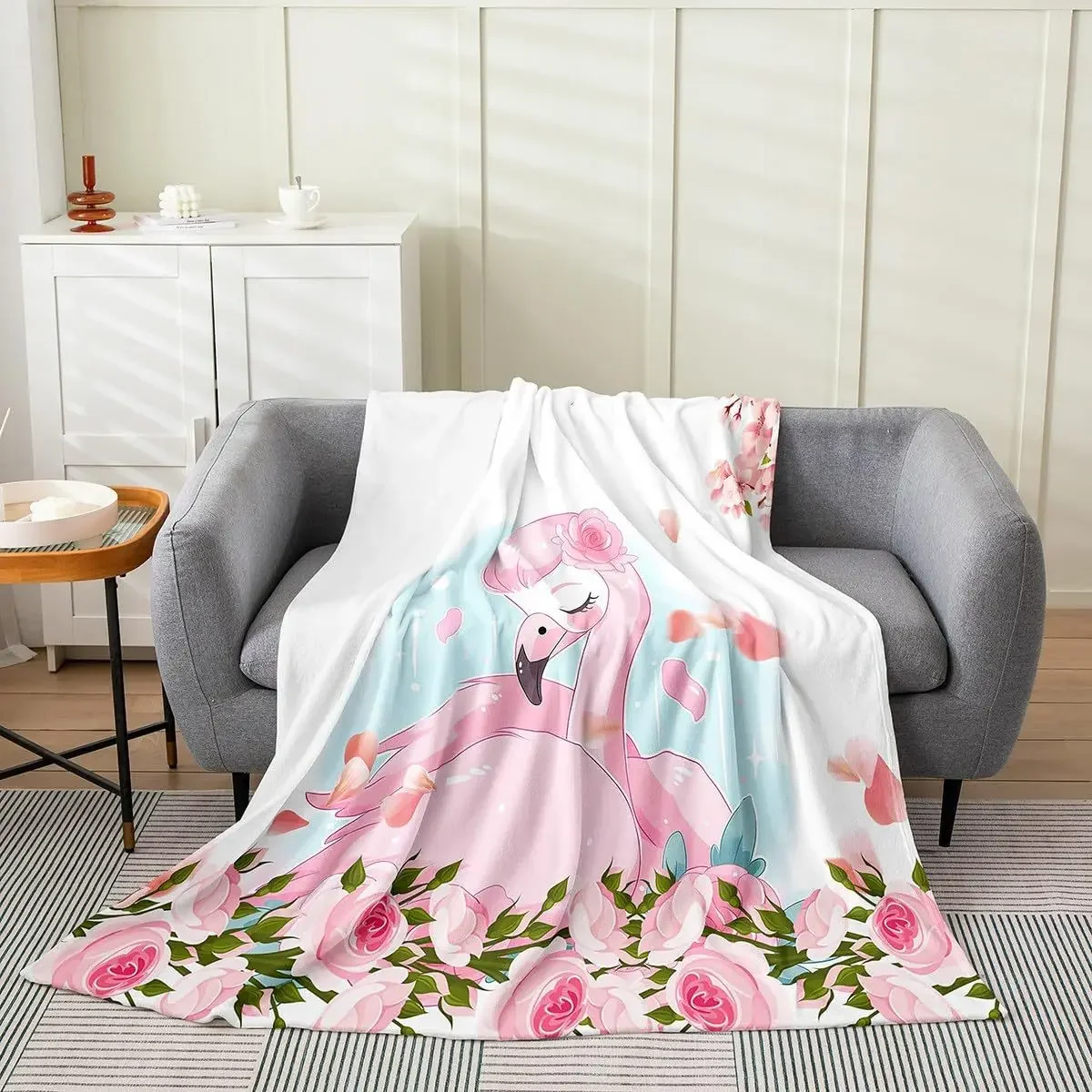 Manta estampada Love the Swan Princess para sofá cama, viaje, Camping, sala de estar, oficina, manta acondicionadora para regalos para todas las estaciones