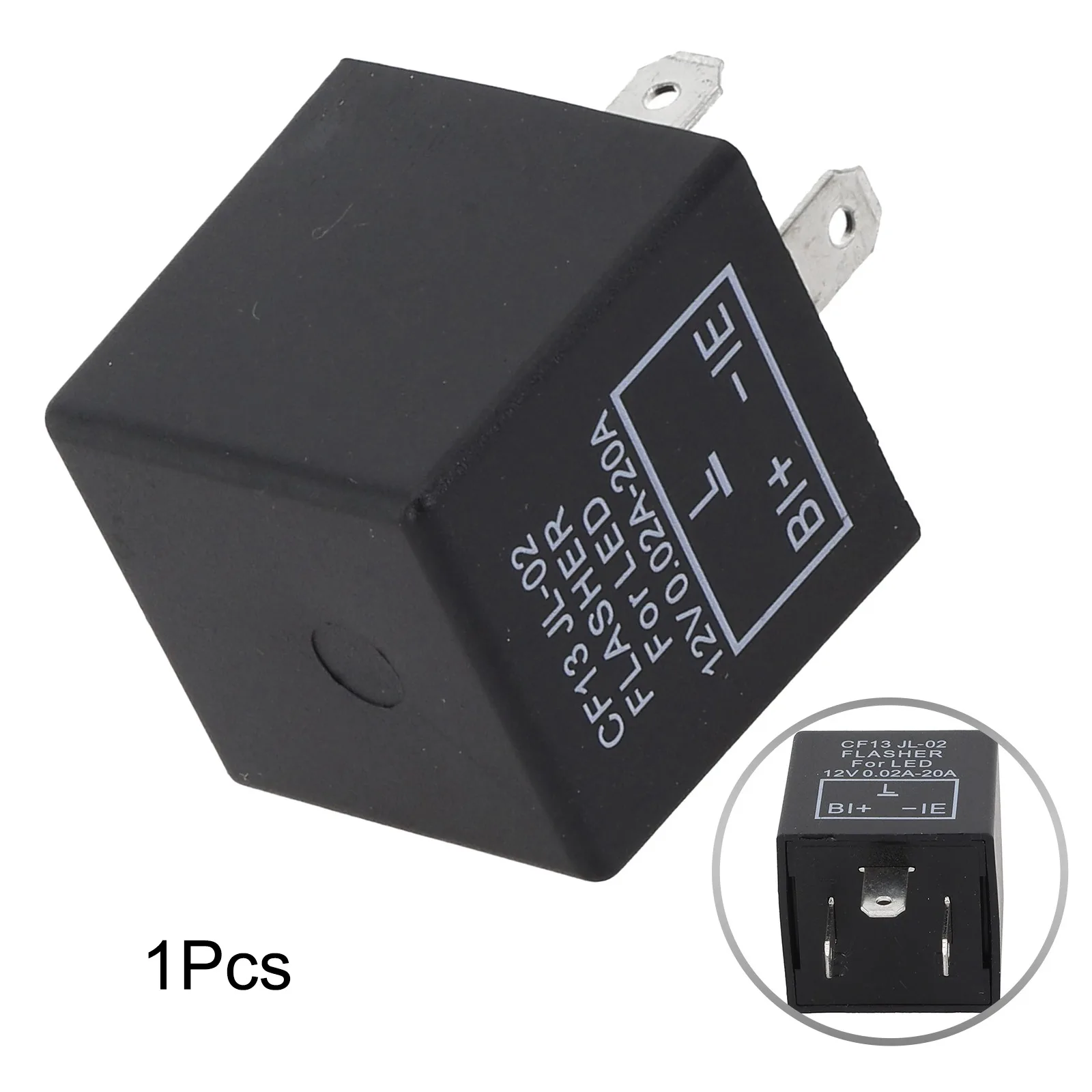 3 Pin Relay Hyper Flash Decoder Car Maintenance Current Range 0.02A To 20A Easy Installation Extreme Weather Performance