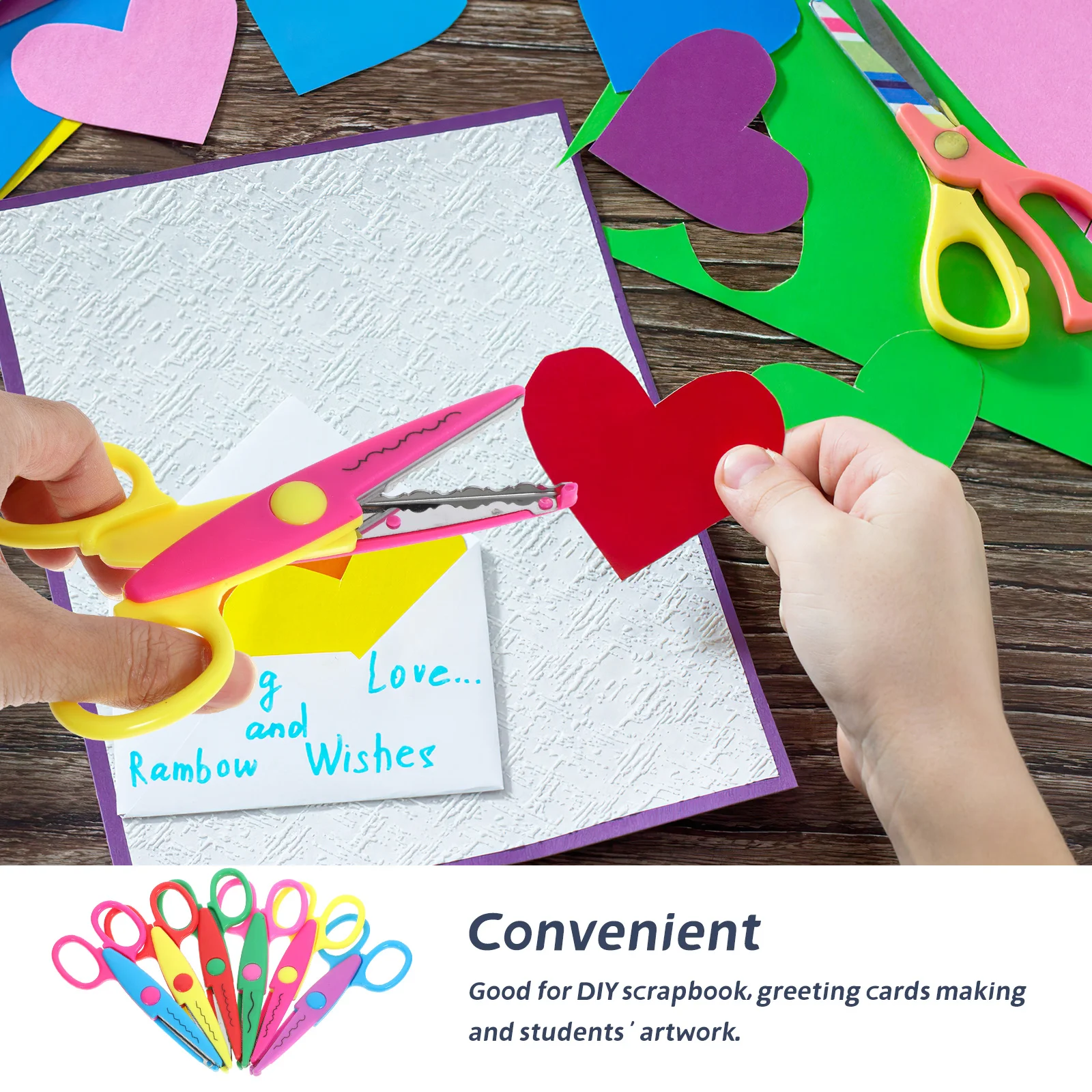 12 قطعة مجموعة مقص مقص للحرف اليدوية للطلاب قطع السلامة رياض الأطفال متعددة الأغراض لتقوم بها بنفسك سكرابوكينغ استخدام المكتب المنزلي #2