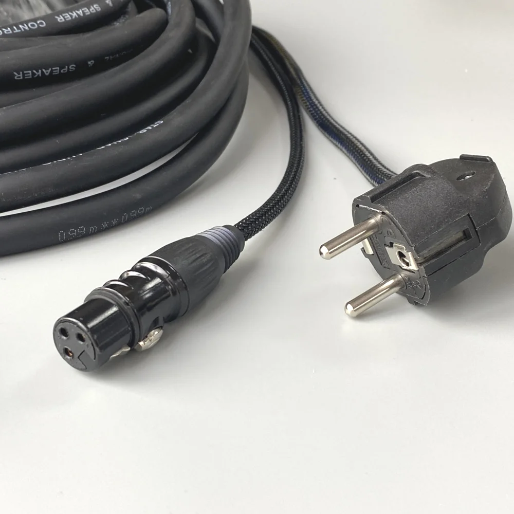 10M-15Meter EU Plug Power Dmx Combo Cable 3x2.5mm² PowerCon Wire 3Pin XLR Cables Customized For DJ Lighting Stage Audio Speaker