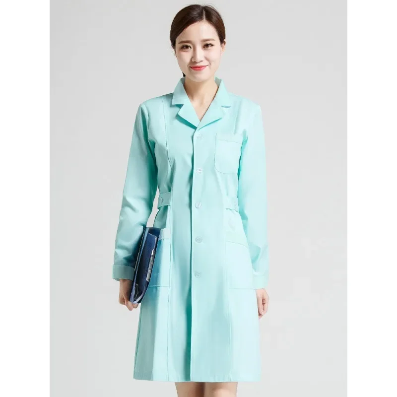 

Nurse Uniform Winter Clothing Women's Long-sleeved White Coat Men's Doctor Short-sleeved Beauty Salon Optometrist