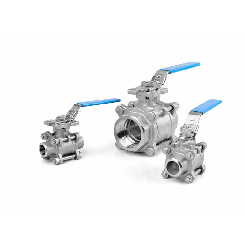 3 pcs dn10 dn25 cf8 threaded ball valve