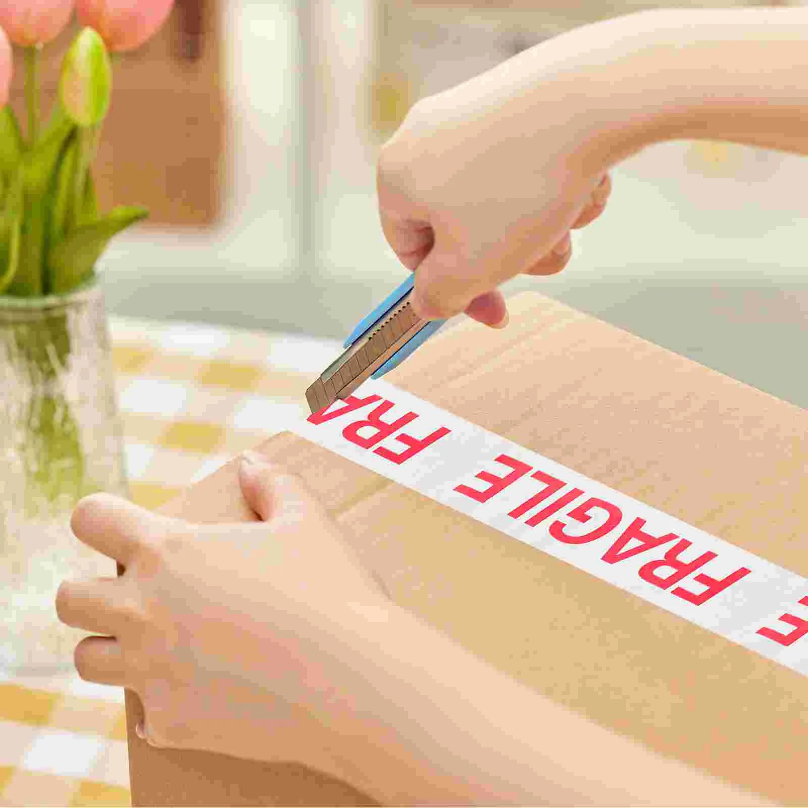 Fragile Moving Tape Warning Stickers Care Packing Marking Polyethylene Film Letter