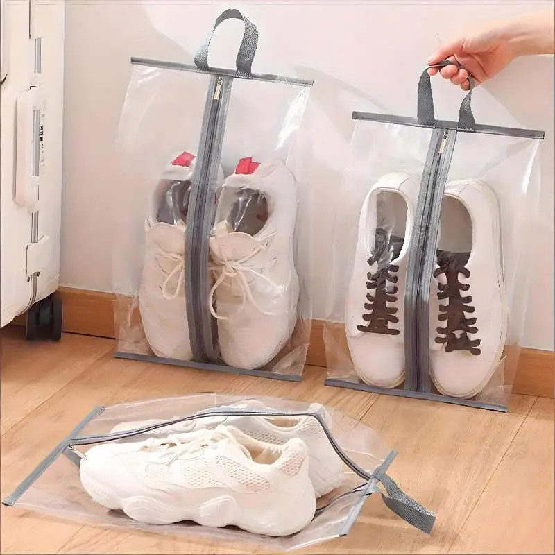 Transparent Waterproof Shoe Bags 1/10PCS Storage Solution for Slippers Sneakers and Sandals for Home Travel
