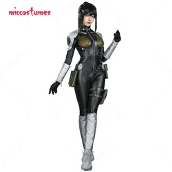 Miccostumes Women's Cosplay Costume Jumpsuit and Gloves with Belt Leg Warmers