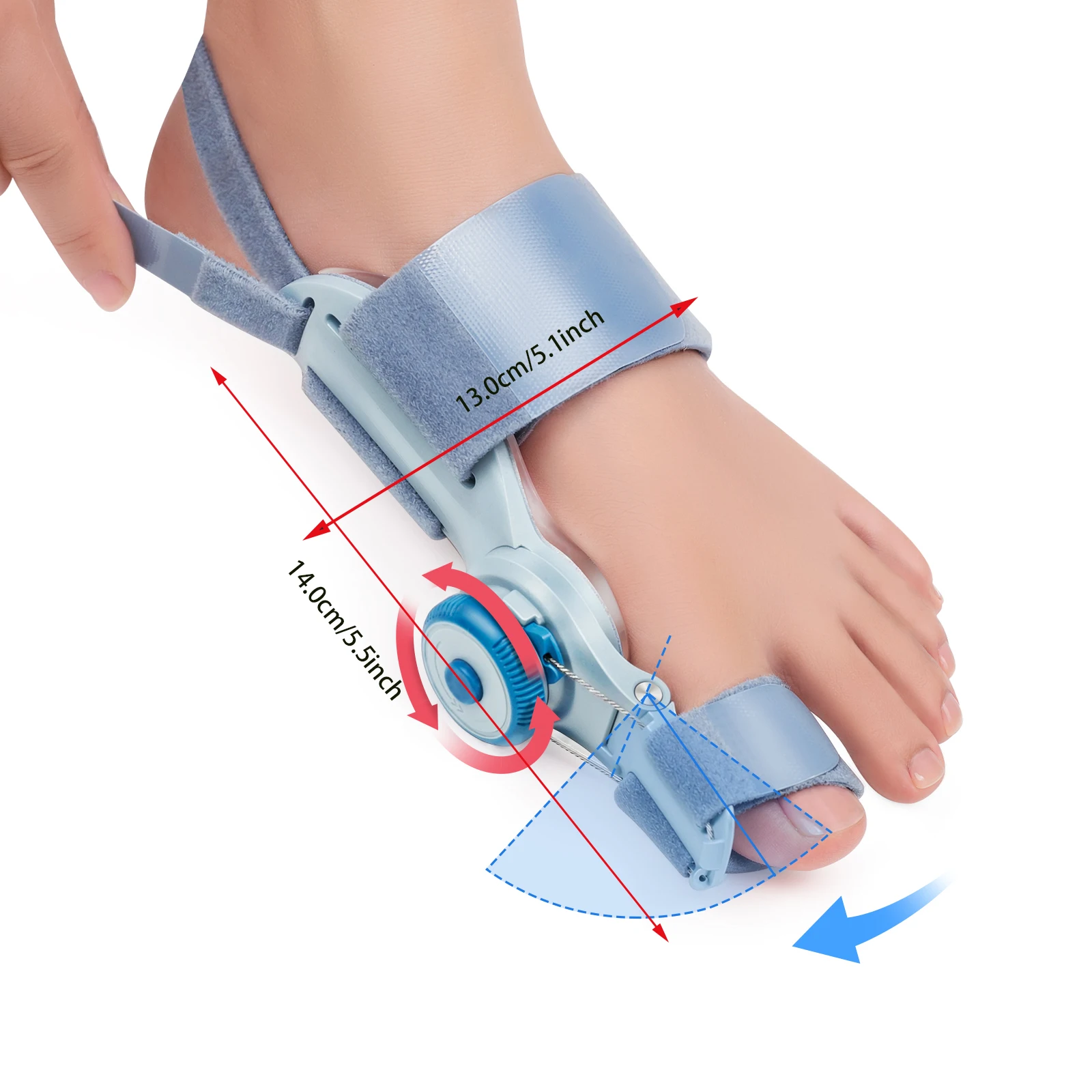 Bunion Corrector for Man and Women Big Toe, Adjustable Bunion Splint for Bunion, Orthopedic Toe Straightener with Anti-slip Heel