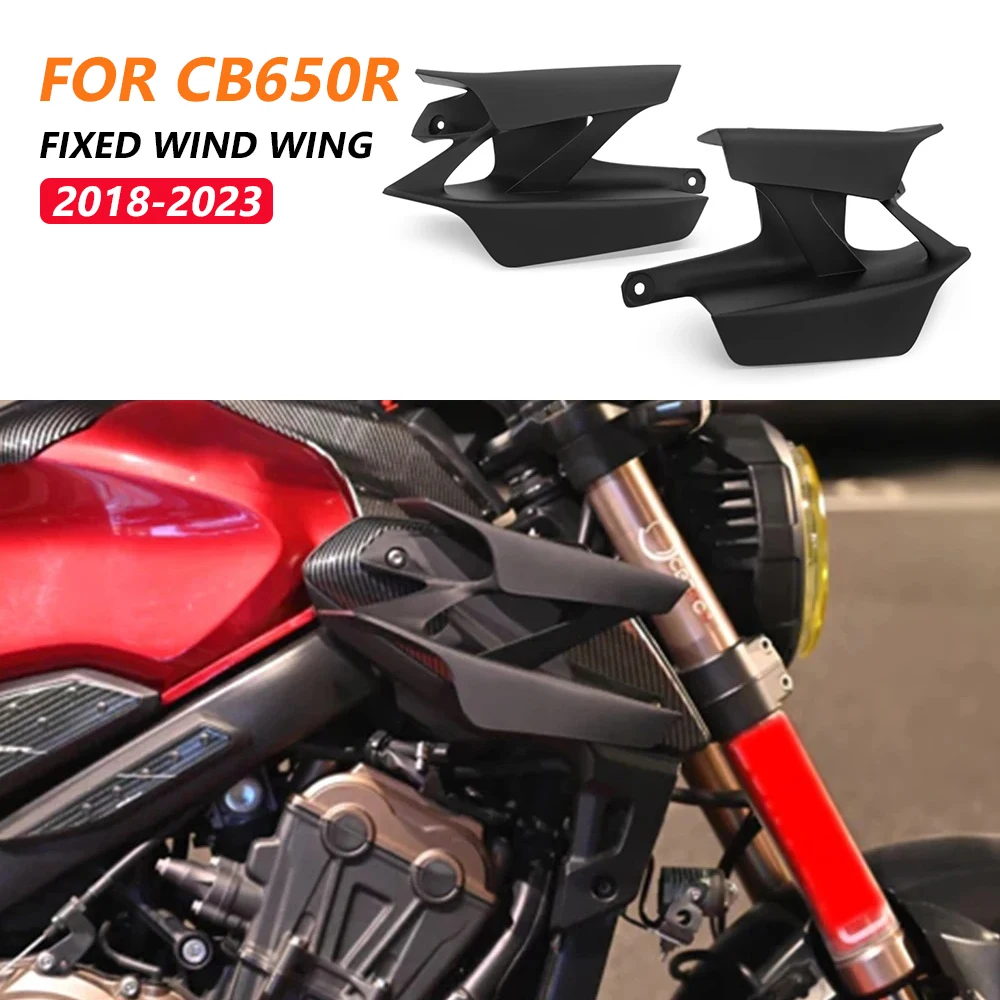 

Aerodynamic Wing For Honda CB 650R 2018-2022 2023 CB650R Motorcycle Frontal Spoilers Downforce Winglet Front Deflector Side Wind