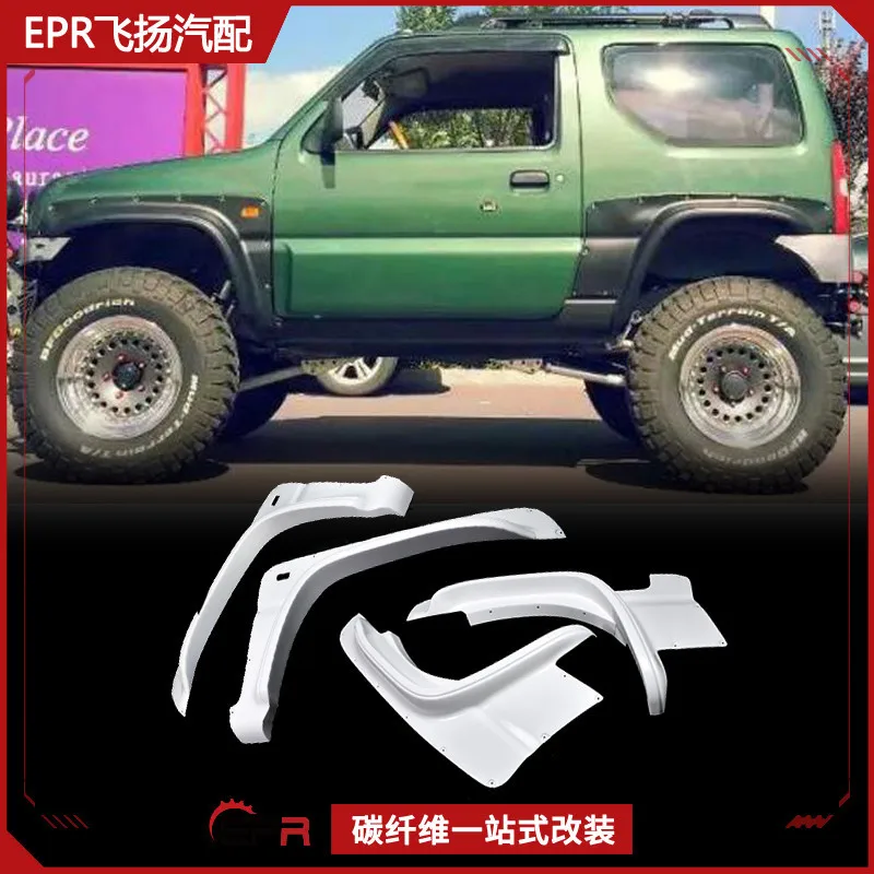 

Подходит для модификации объемного крыла автомобиля Suzuki Jimny, передняя и задняя песчаная доска, широкий кузов, колесо, установка для бровей